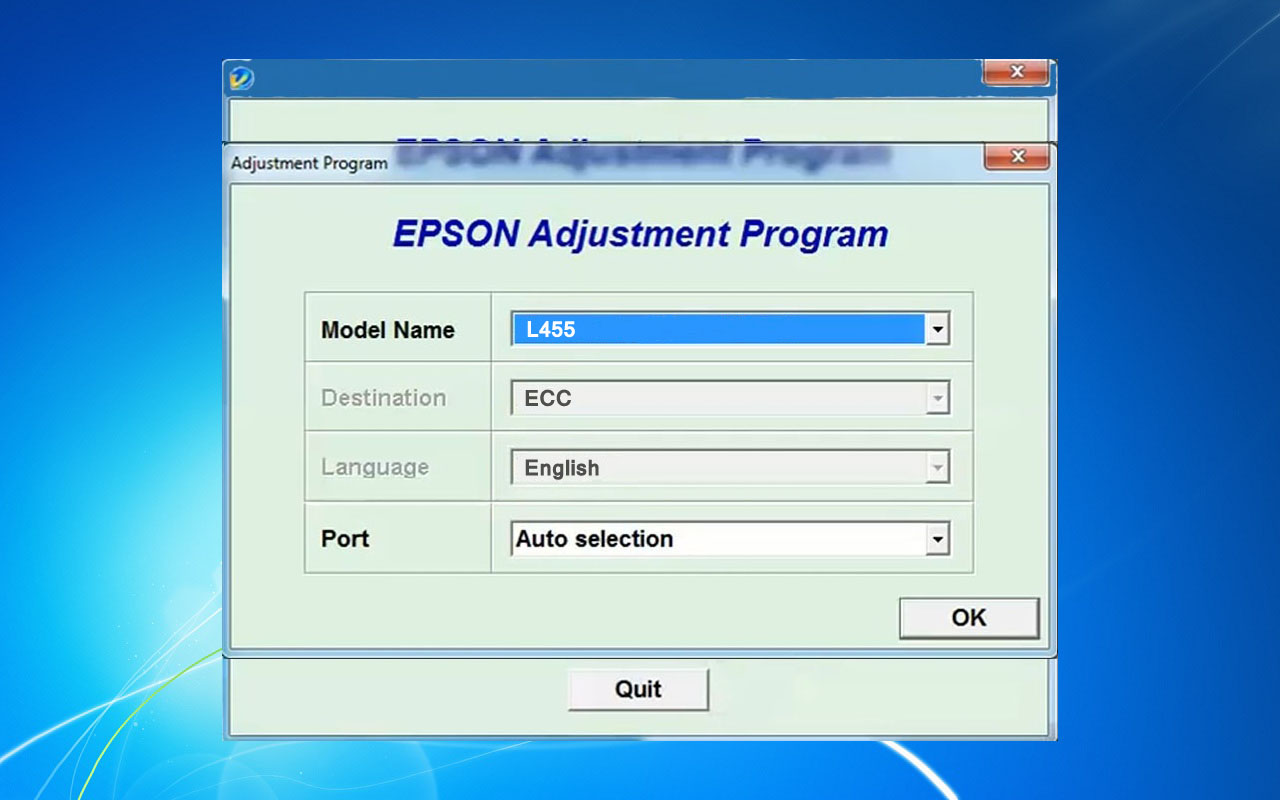 Epson L455 Adjustment Program