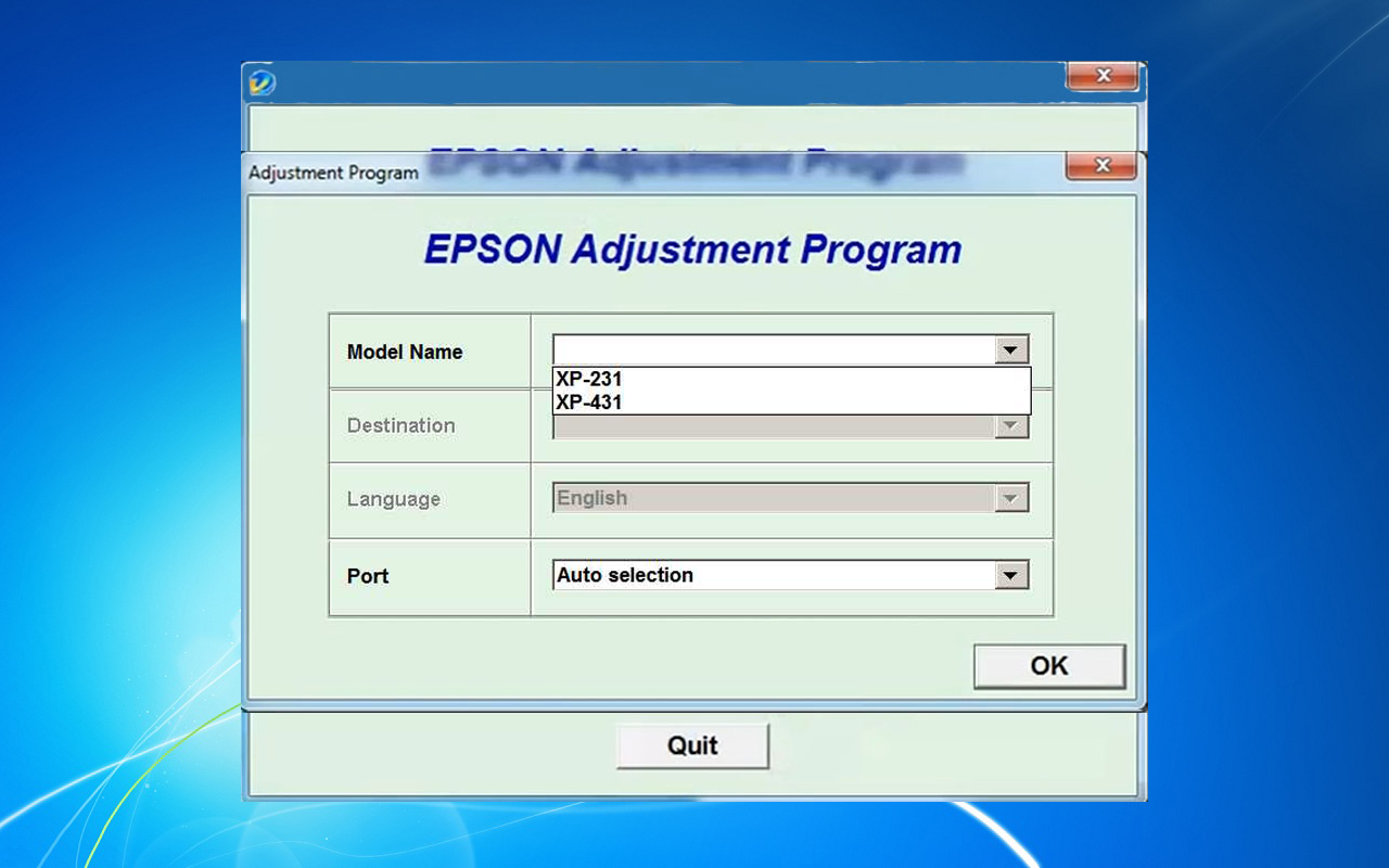 Epson Xp231 Adjustment Program