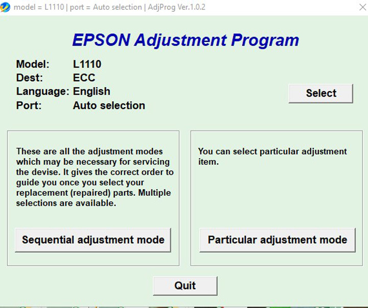 Epson-L1110-Adjustment-Program-Step-1