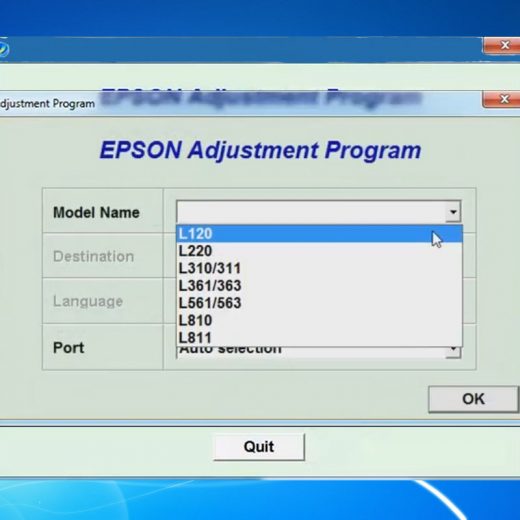 Reset Epson L120 With Adjustment Program Thanh Huyền 0229