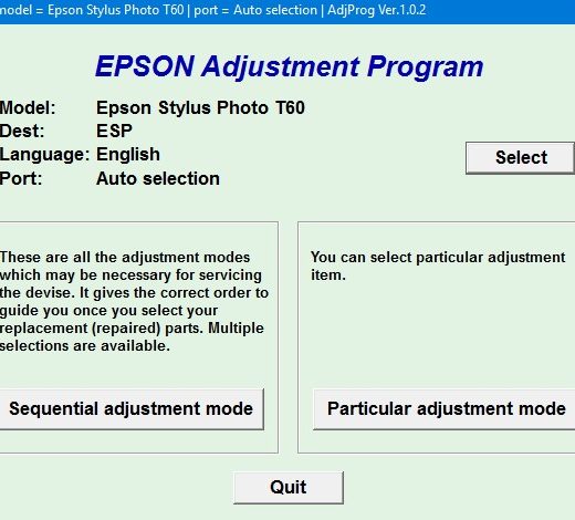 Epson-T60-adjustment-program