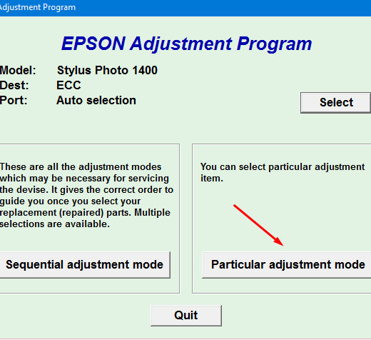 epson adjustment programme